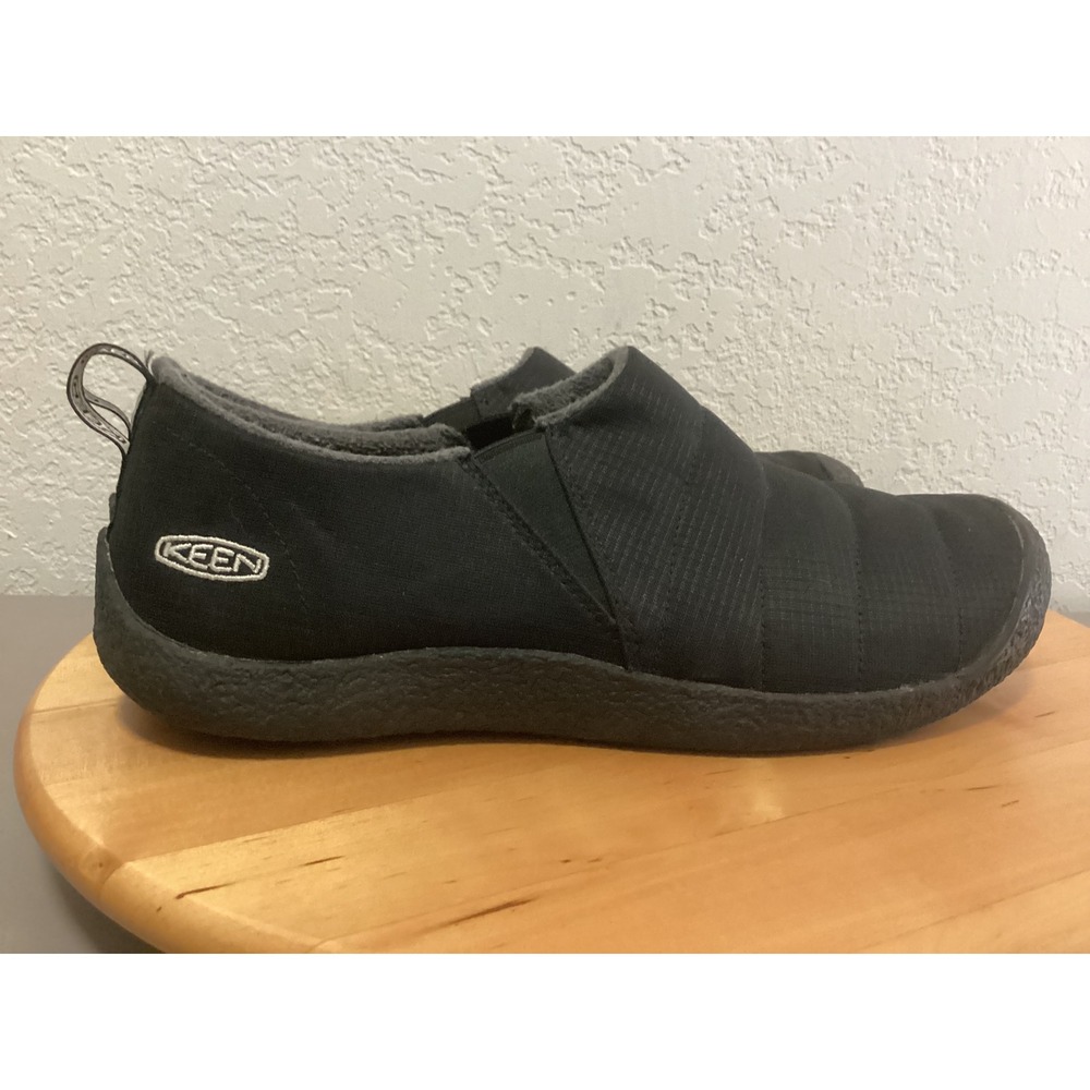 KEEN Howser II Slip-On Mens 11 Black Quilted Fleece Lined Shoes 1023997